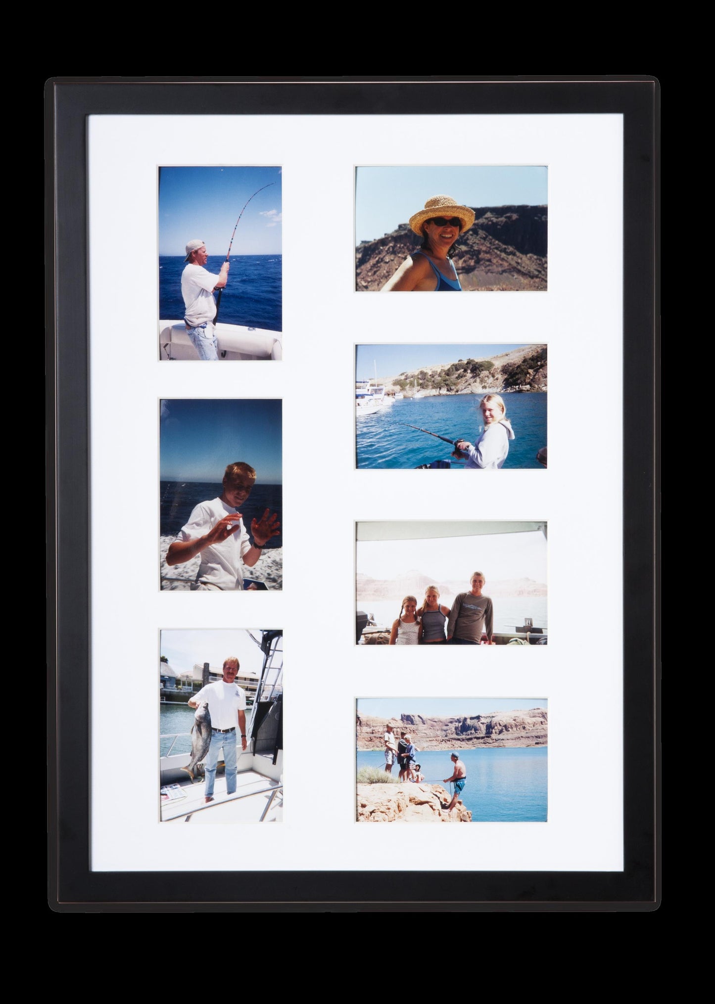 Pinster Pix:  Use as 7-Photo Display & Store, OR as Corkboard Shadowbox!